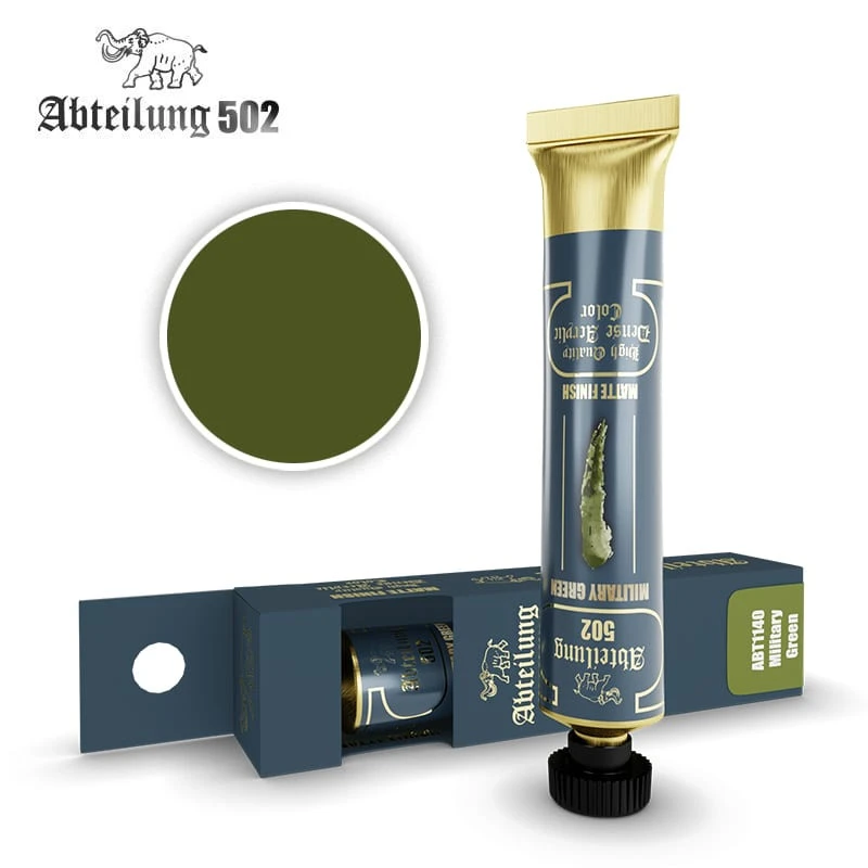 Abteilung 502 Peinture A L'huile ABT1140 Military Green Finition Mate 3 Abteilung 502 Peinture A L'huile ABT1140 Military Green Finition Mate