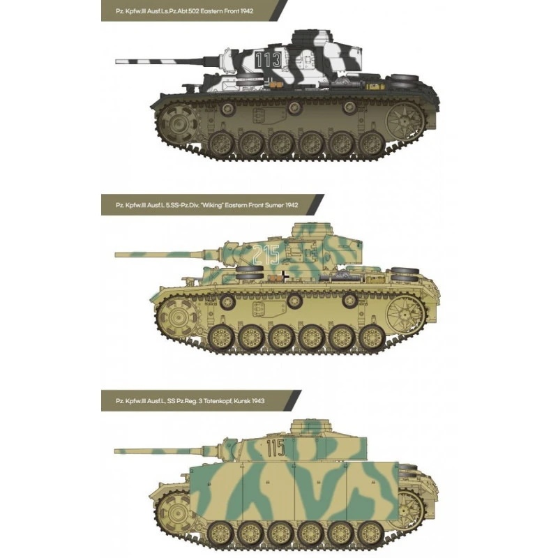 Academy® Maquette Militaire Char Panzer III Ausf.L "Bataille De Kursk" 1:35 7 Academy® Maquette Militaire Char Panzer III Ausf.L "Bataille De Kursk" 1:35 – Image 5