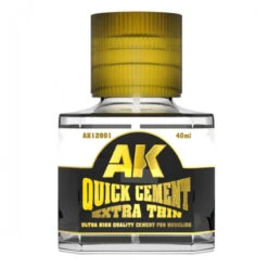 AK® Colle Plastique Extra Fluide Avec Pinceau Fin