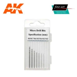 AK Fine Art® Set De Forets (7pcs) 0.2 à 0.8 Mm