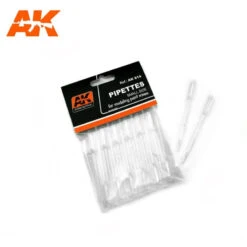 AK Interactive® Set De 12 Petites Pipettes à Peinture Petite Taille