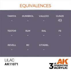 AK® Peinture Acrylique (3G) Lilas (lilac) 17 Ml -Modèle Militaire Jouet ak peinture acrylique 3g lilas lilac 17 ml ak11071 1