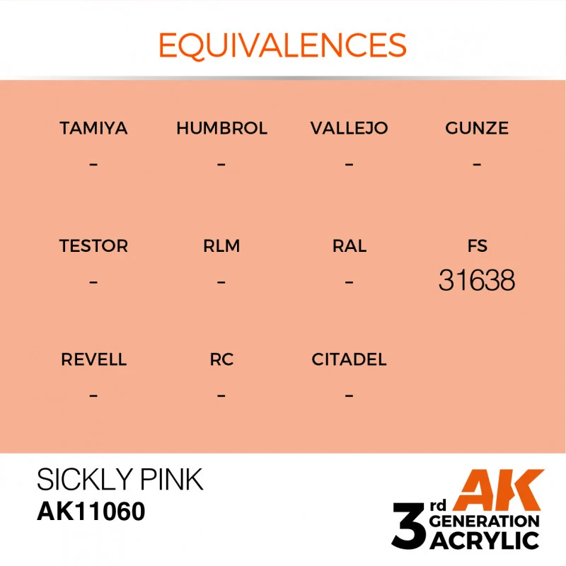 AK® Peinture Acrylique (3G) Rose Maladif (sickly Pink) 17 Ml 5 AK® Peinture Acrylique (3G) Rose Maladif (sickly Pink) 17 Ml – Image 3