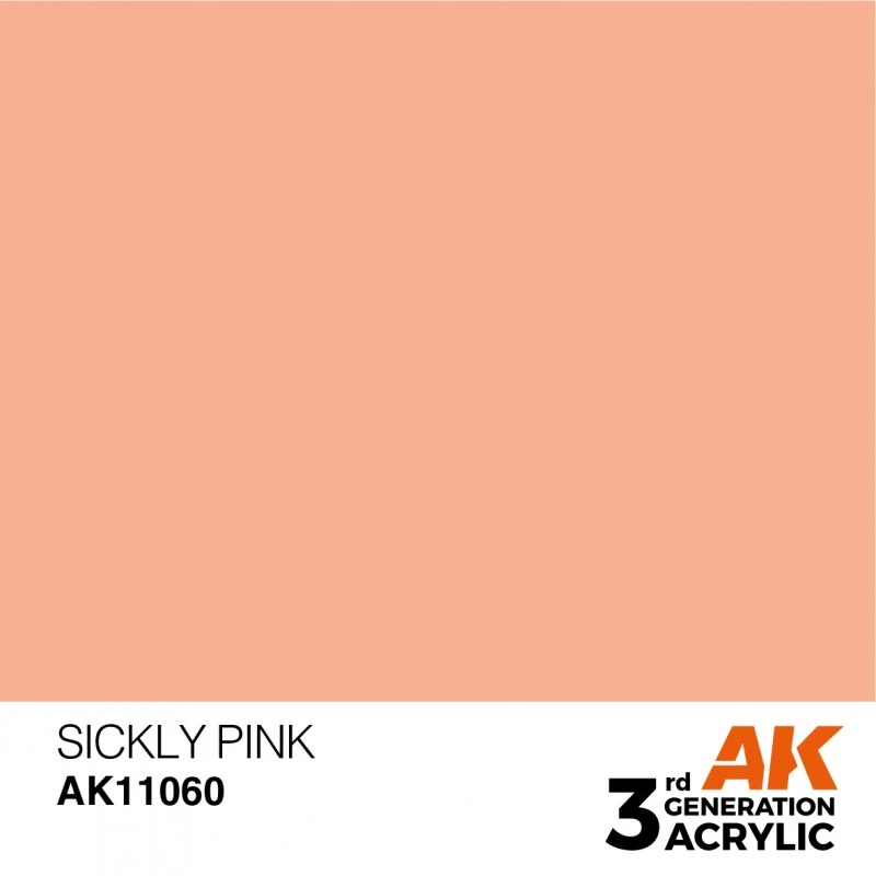 AK® Peinture Acrylique (3G) Rose Maladif (sickly Pink) 17 Ml 3 AK® Peinture Acrylique (3G) Rose Maladif (sickly Pink) 17 Ml