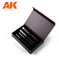 AK® Set Pinceaux Dry 4 Brushes -Modèle Militaire Jouet ak set pinceaux dry 4 brushes ak9300 2