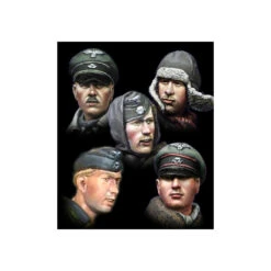 Alpine Miniatures® H010 Set De 5 Têtes Soldats Allemands Waffen-SS WW2 (n°2) 1:35