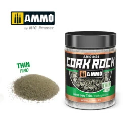 Ammo® Cork Rock Stone Grey Thin - A.MIG-8424