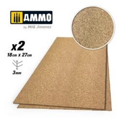 Ammo® Create Cork - Feuille De Liège 3 Mm (x2) Grain Fin