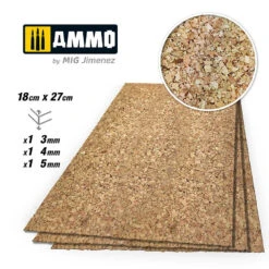 Ammo® Create Cork - Mix Feuille De Liège 3/4/5 Mm (x3) Gros Grain