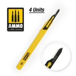 Ammo® Cutter Jetable à Lame Incurvée (15) 4 Pcs