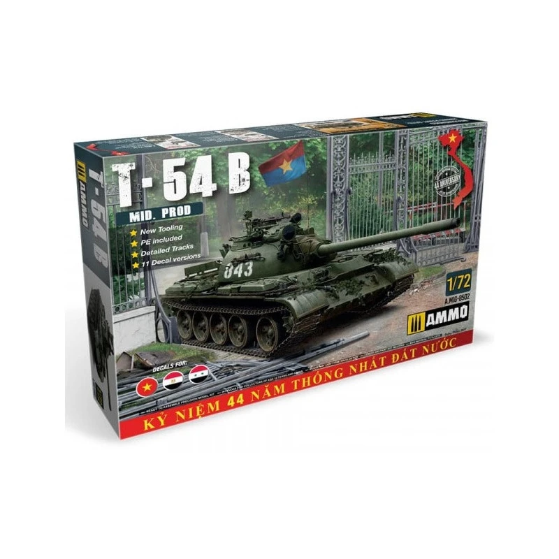 Ammo® Maquette Militaire T-54B (milieu De Production) 1:72 3 Ammo® Maquette Militaire T-54B (milieu De Production) 1:72
