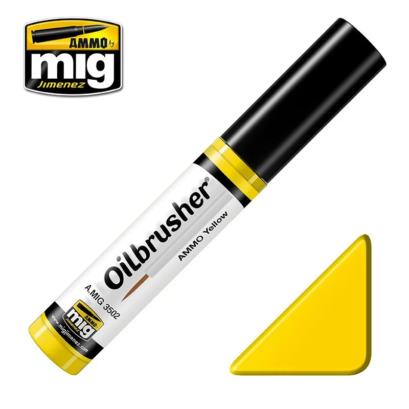 Ammo® Oilbrusher Jaune (yellow) - A.MIG-3502 3 Ammo® Oilbrusher Jaune (yellow) - A.MIG-3502