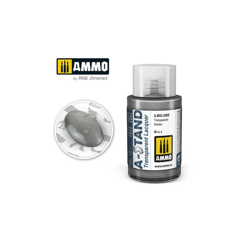 Ammo® Peinture A-Stand Transparent Smoke Lacquer 3 Ammo® Peinture A-Stand Transparent Smoke Lacquer