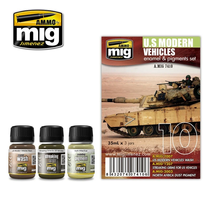 Ammo® Set Weathering US Modern Vehicles 3 Ammo® Set Weathering US Modern Vehicles