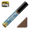 Ammo® Streaking Brusher Medium Brown - A.MIG-1250 -Modèle Militaire Jouet ammo streaking brusher medium brown amig 1250