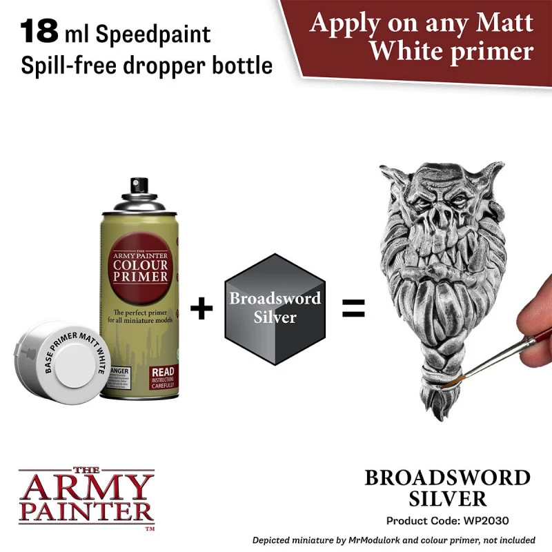 Army Painter® Speed Paint 2.0 Broadsword Silver 4 Army Painter® Speed Paint 2.0 Broadsword Silver – Image 2