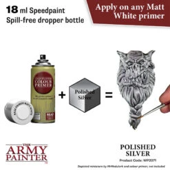 Army Painter® Speed Paint 2.0 Polished Silver -Modèle Militaire Jouet army painter speed paint 20 polished silver wp2071 1