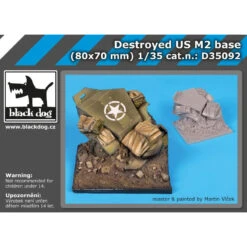 Black Dog® Destroyed US M2 Base (WWII) 80x70 Mm 1:35 -Modèle Militaire Jouet black dog destroyed us m2 base wwii 80x70 mm d35092 1