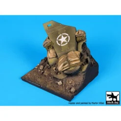 Black Dog® Destroyed US M2 Base (WWII) 80x70 Mm 1:35 -Modèle Militaire Jouet black dog destroyed us m2 base wwii 80x70 mm d35092 3