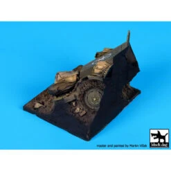 Black Dog® Destroyed US M2 Base (WWII) 80x70 Mm 1:35 -Modèle Militaire Jouet black dog destroyed us m2 base wwii 80x70 mm d35092 5
