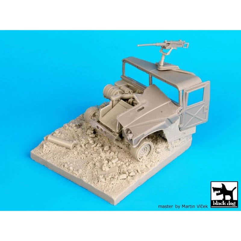 Black Dog® Vignette Destroyed Humvee Base 1:35 8 Black Dog® Vignette Destroyed Humvee Base 1:35 – Image 6
