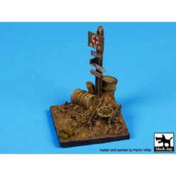 Black Dog® Vignette Road Signs Base (WWII) 65x60 Mm 1:35 -Modèle Militaire Jouet black dog vignette road signs base wwii 65x60 mm d35042 2