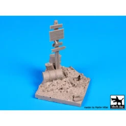 Black Dog® Vignette Road Signs Base (WWII) 65x60 Mm 1:35 -Modèle Militaire Jouet black dog vignette road signs base wwii 65x60 mm d35042 5