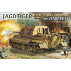 Blitz® (Takom®) Maquette Militaire De Char Jagdtiger (production Porsche) Zimmerit 1:35