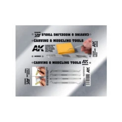 Coffret Outils Deluxe (x4) AK Interactive Pour Sculpter -Modèle Militaire Jouet coffret outils deluxe x4 ak interactive pour sculpter 1