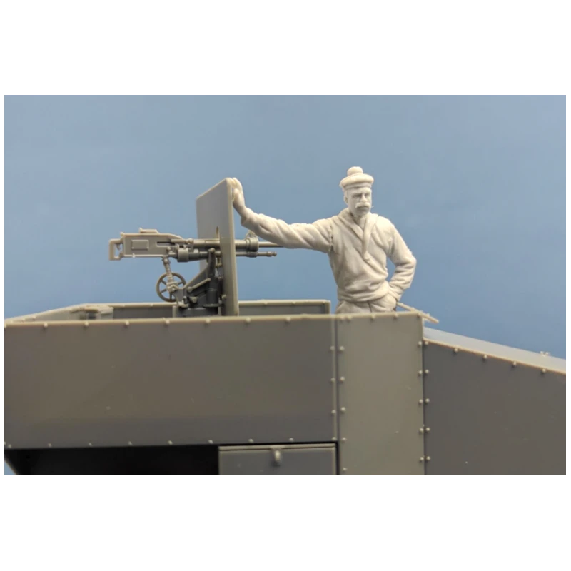 CSM® Homme D'équipage Adossée à Une Voiture Blindée De La Marine Française 1:35 4 CSM® Homme D'équipage Adossée à Une Voiture Blindée De La Marine Française 1:35 – Image 2