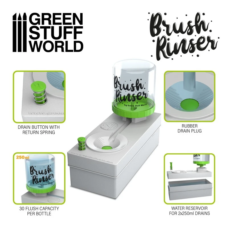 Distributeur D'eau Pour Maquettiste - Brush Rinser Green Stuff World 4 Distributeur D'eau Pour Maquettiste - Brush Rinser Green Stuff World – Image 2