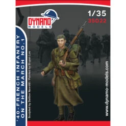 Dynamo Models® Figurine Infanterie Française En Marche 1940 N°1 1:35