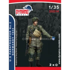 Dynamo Models® Figurine Parachutiste Américain N°2 Normandie 1944 1:35