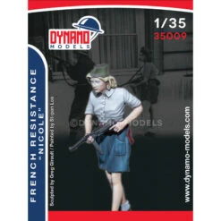 Dynamo Models® Figurine Résistante Française "Nicole" 1:35