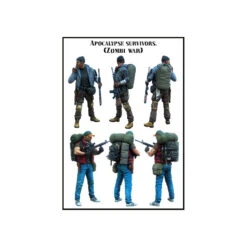 Figurine Evolution Miniatures Apocalypse Survivors (zombi War) 1/35