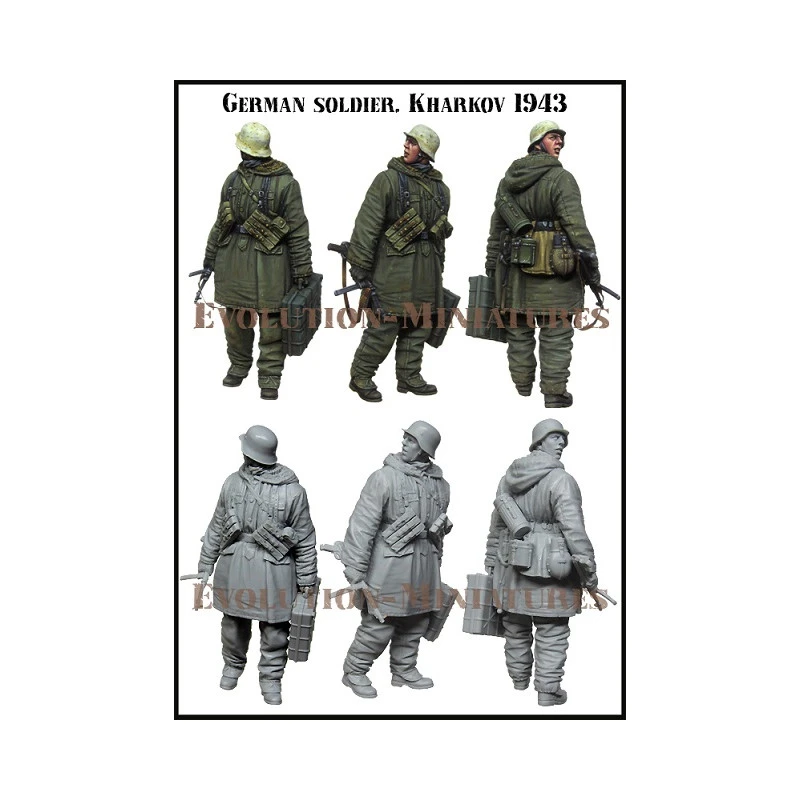 Figurine Evolution Miniatures German Soldier Kharkow 1943 1/35 3 Figurine Evolution Miniatures German Soldier Kharkow 1943 1/35