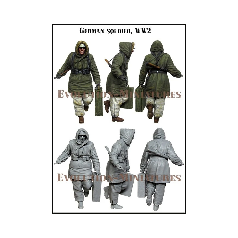 Figurine Evolution Miniatures German Soldier WW2 1/35 3 Figurine Evolution Miniatures German Soldier WW2 1/35