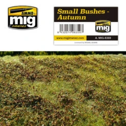 Flocage Diorama Ammo MIG Small Bushes Autumn A.MIG-8359