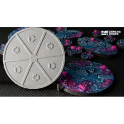 GamersGrass® - Socle Résine Alien Infestation Rond 100 Mm -Modèle Militaire Jouet gamersgrass socle resine alien infestation rond 100 mm ggbair100 2