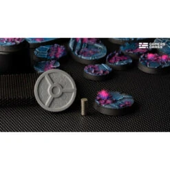 GamersGrass® - Socle Résine Alien Infestation Rond 32 Mm (x8) -Modèle Militaire Jouet gamersgrass socle resine alien infestation rond 32 mm ggbair32 2