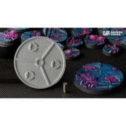 GamersGrass® - Socles Résine Alien Infestation Rond 60 Mm (x2) -Modèle Militaire Jouet gamersgrass socles resine alien infestation rond 60 mm ggbair60 1