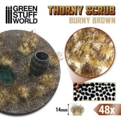 Green Stuff World® Buissons épineux Marron Brûlé (x48) 14 Mm -Modèle Militaire Jouet green stuff world buissons epineux marron brule x48 14 mm 1