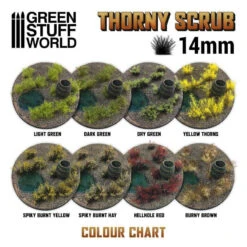 Green Stuff World® Buissons épineux Marron Brûlé (x48) 14 Mm -Modèle Militaire Jouet green stuff world buissons epineux marron brule x48 14 mm 2