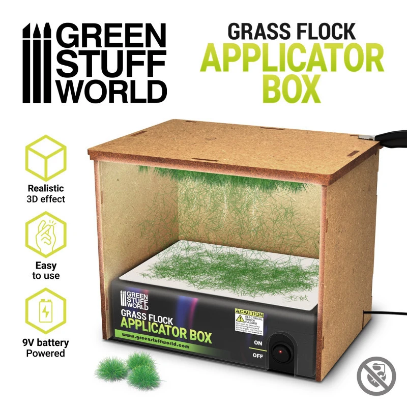 Green Stuff World® Grass Flock Applicator Box 3 Green Stuff World® Grass Flock Applicator Box