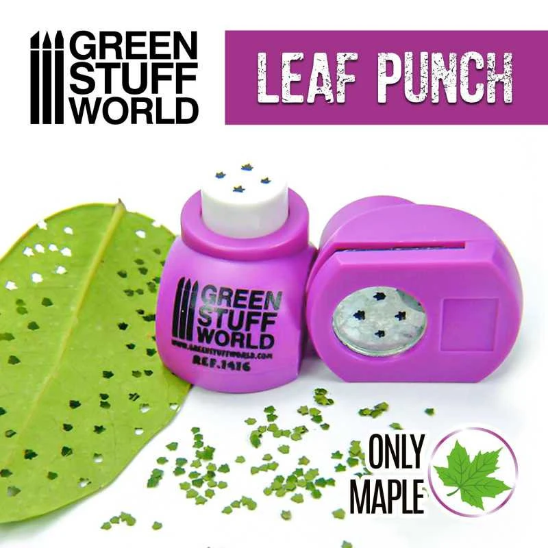Green Stuff World® Perforatrice De Feuille D'érable 1:43 / 1:48 / 1:65 3 Green Stuff World® Perforatrice De Feuille D'érable 1:43 / 1:48 / 1:65