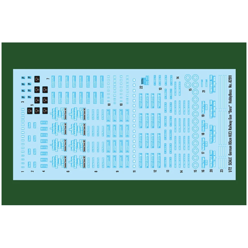 Hobby Boss® German 80cm K(E) Railway Gun "Dora" 1:72 10 Hobby Boss® German 80cm K(E) Railway Gun "Dora" 1:72 – Image 8
