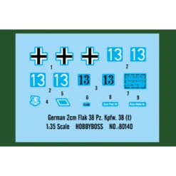 Hobby Boss® Maquette Pz.Kpfw.38 (t) Avec Canon Anti Aérien 2cm Flack 38 1:35 -Modèle Militaire Jouet hobby boss maquette pzkpfw38 t avec canon anti aerien 2cm flack 38 80140 2