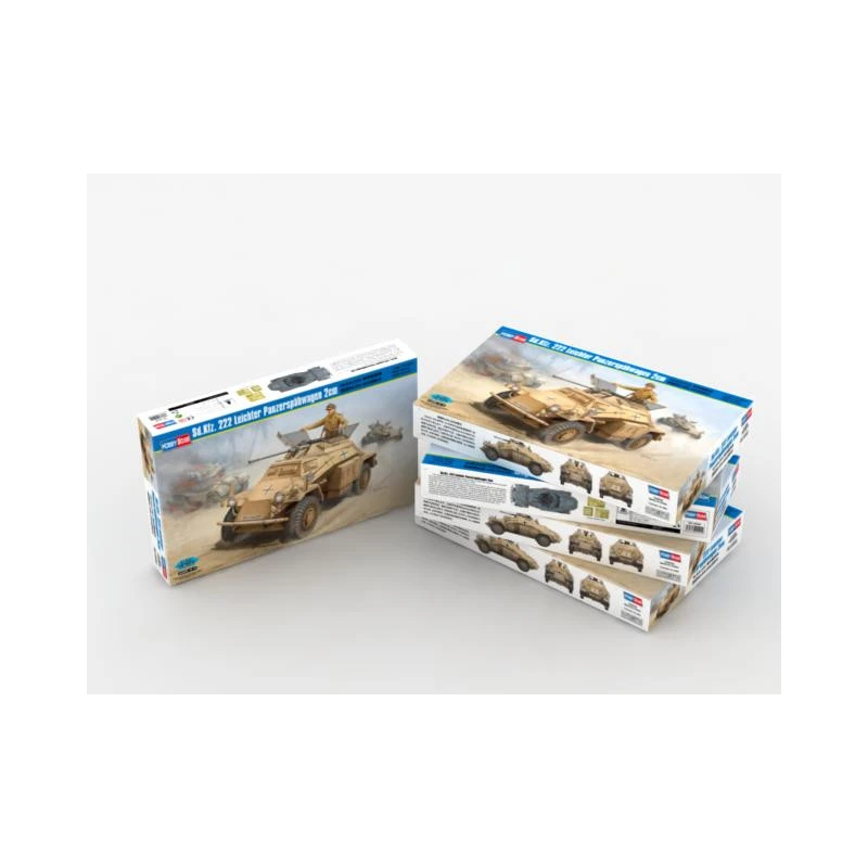 Hobby Boss Maquette Sd.Kfz. 222 Leichter Panzerspähwagen 2cm 1:35 3 Hobby Boss Maquette Sd.Kfz. 222 Leichter Panzerspähwagen 2cm 1:35