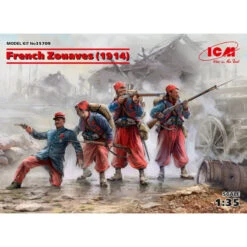 ICM® Set De Figurines De Zouaves Français (1914) WW1 1:35