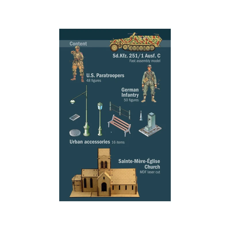 Italeri® Diorama Militaire Saint Mère L'église 6 Juin 1944 1:72 14 Italeri® Diorama Militaire Saint Mère L'église 6 Juin 1944 1:72 – Image 12